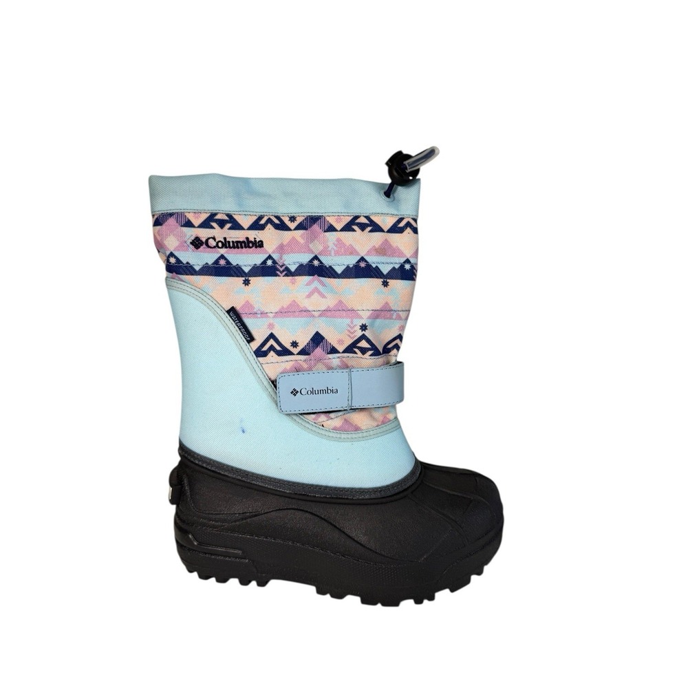 Columbia Youth Powderbug Plus‎ II Print winter snow boot Size 1Y No Box